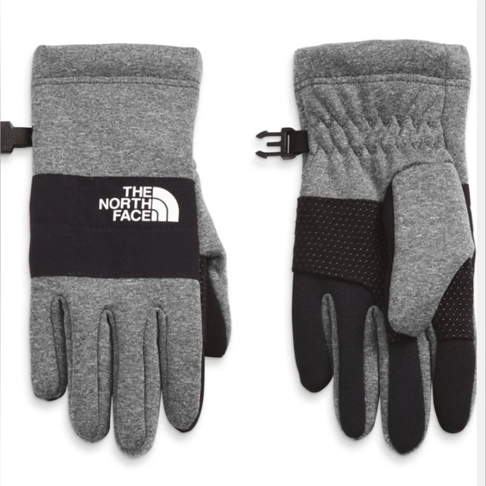 North Face Kids' Sierra Etip Gloves In Heather Gray Small NEW
